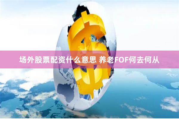 场外股票配资什么意思 养老FOF何去何从